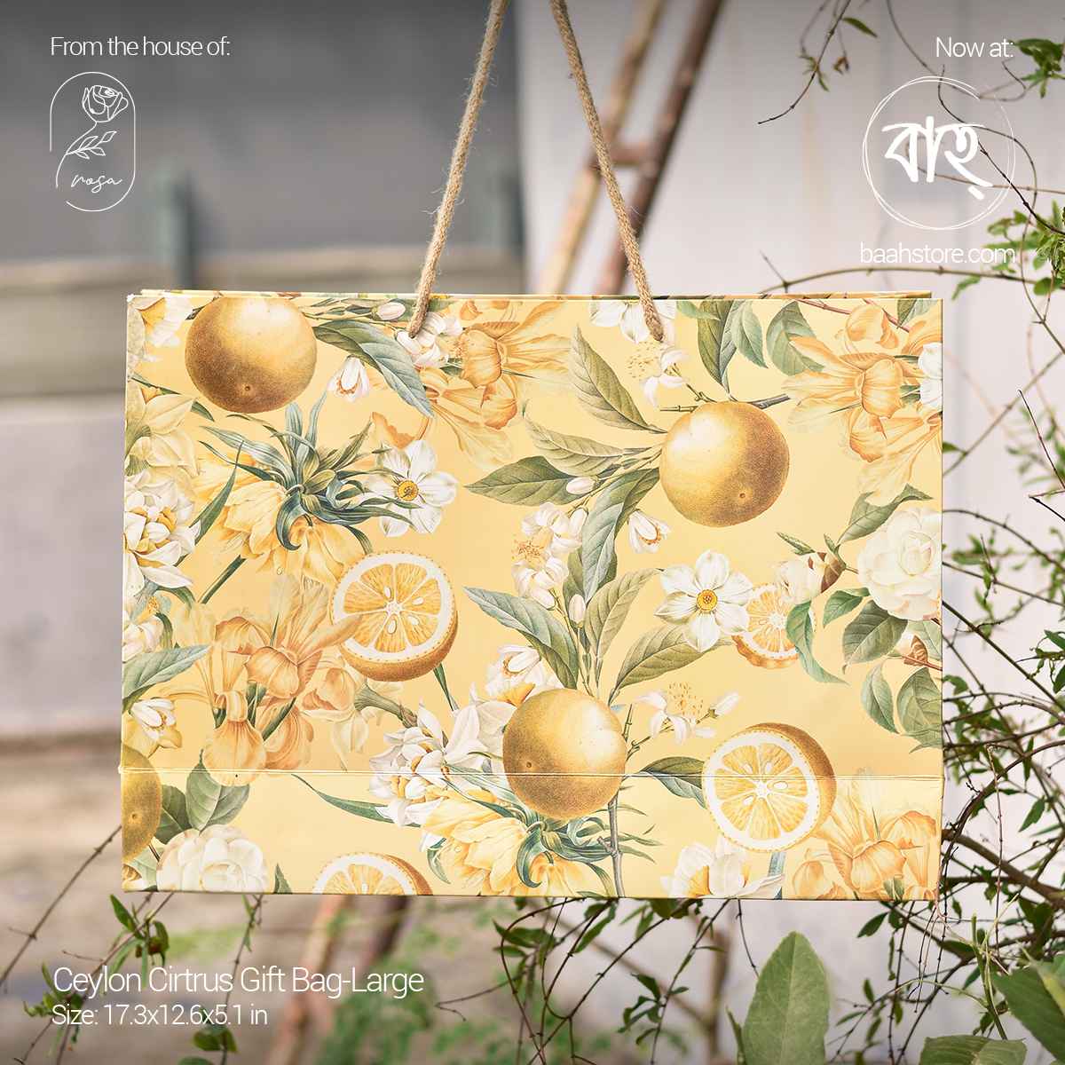 Ceylon Cirtrus Gift Bag-Large
